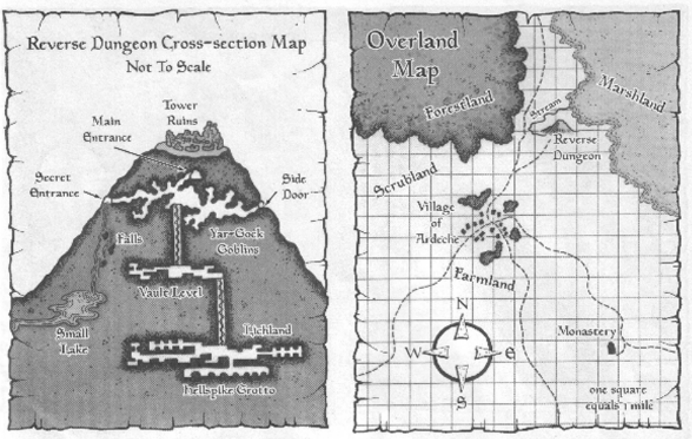Reverse Dungeon Cross-section & overland map.PNG